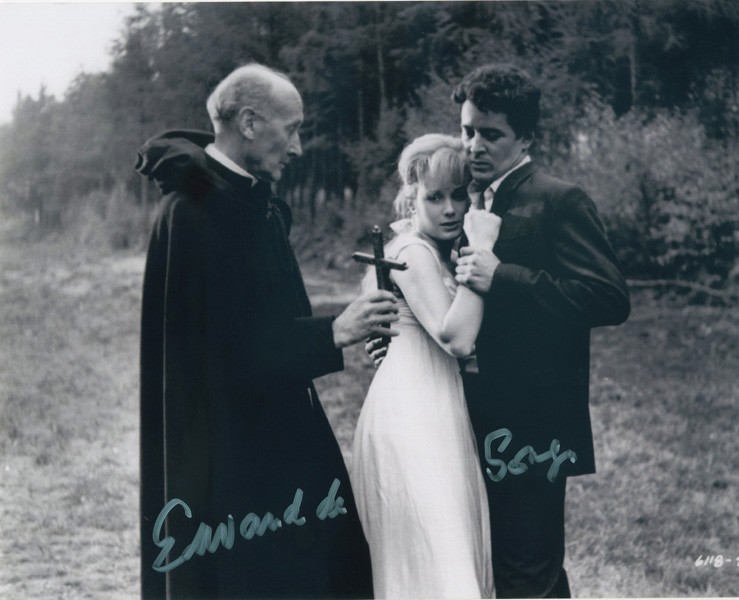 Edward De Souza Autographed Kiss of the Vampire Photo